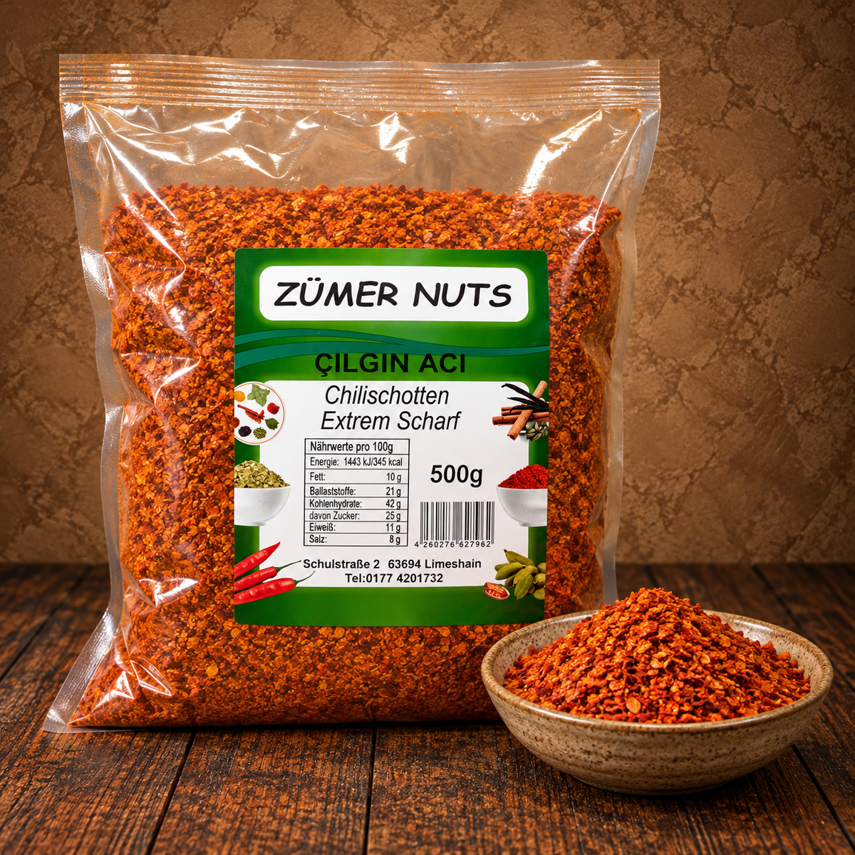 Az Acı Pul Biber – milde Chiliflocken | Zümer Nuts