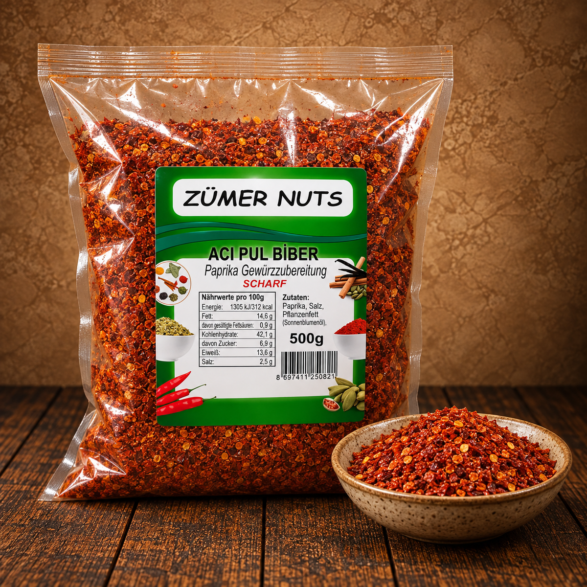 Çılgın Acı – scharfe Chili | Zümer Nuts